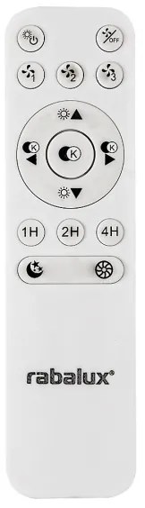 Plafonieră LED dimabilă cu ventilator Rabalux LED/40W/230V + telecomandă