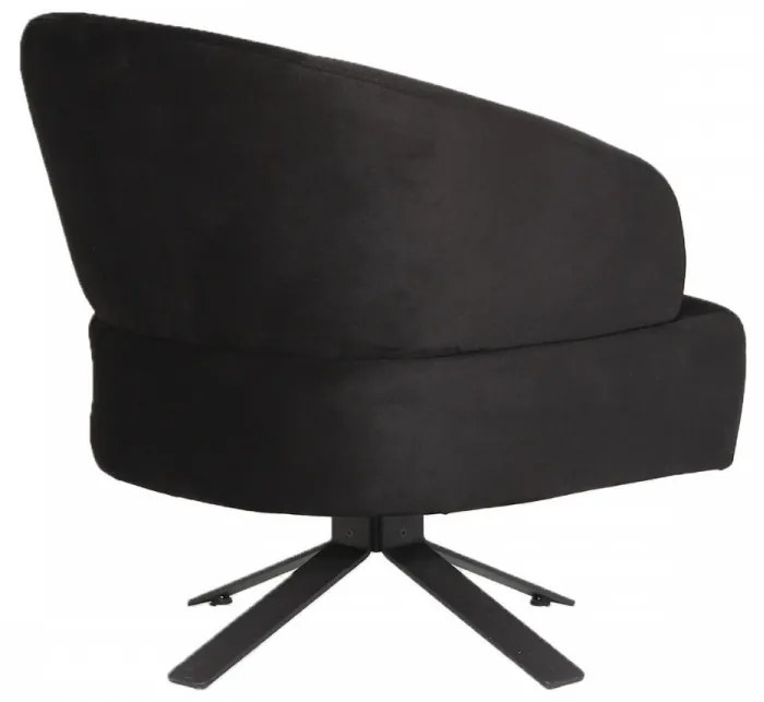 Fotoliu, Lemn Solid, Kobalt Bergere, Negru
