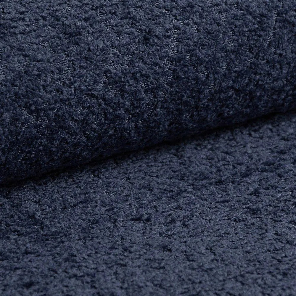 Pat matrimonial albastru tapițat cu spațiu de depozitare cu somieră 160x200 cm Mount – Micadoni