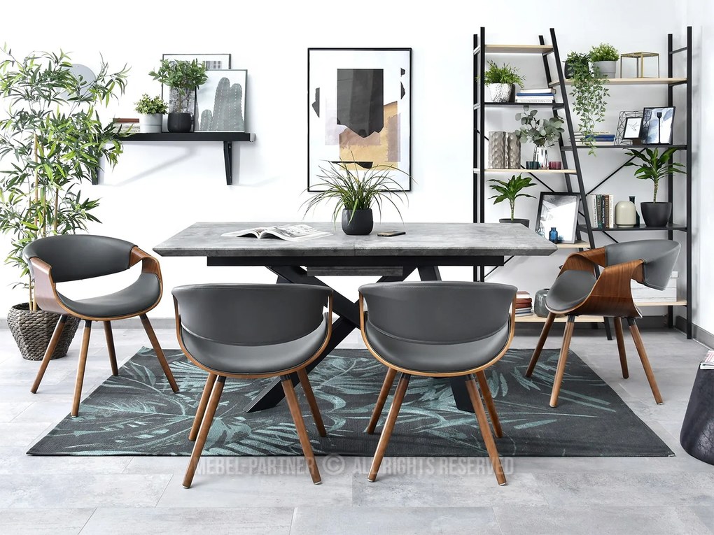Scaun Bjorn K (gri + nuc). 1110938