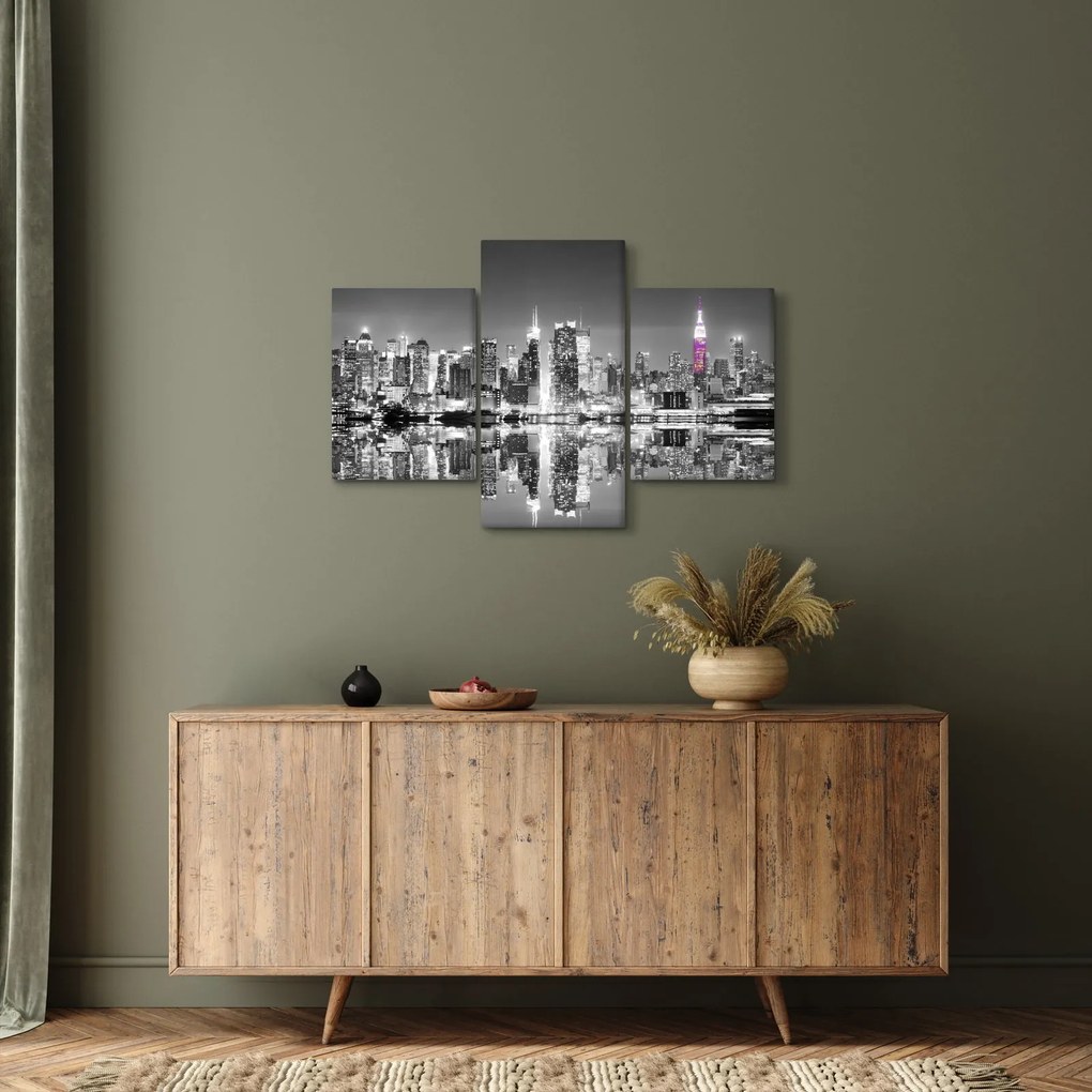 Tablou - New York și zgârie-norii mov (90x60 cm)