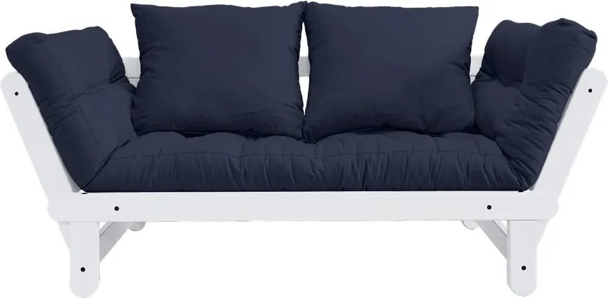Canapea variabilă KARUP Design Beat White, albastru