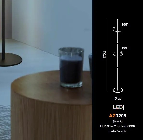 Lampadar LED design modern minimalist Teta ZZ AZ3205