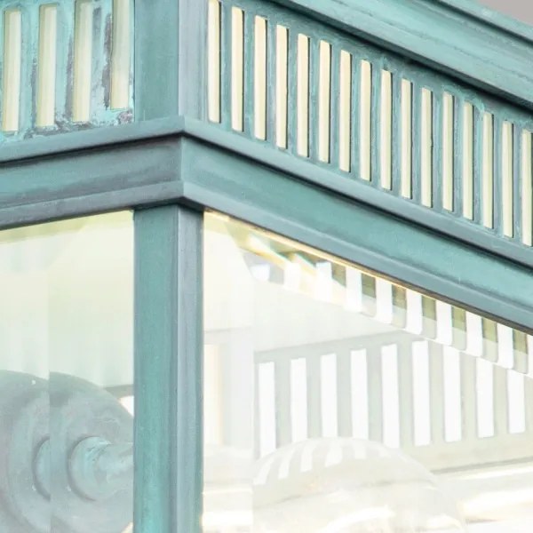 Elstead HOLBORN-F-VDG - Aplica de exterior HOLBORN 2xE27/60W/230V IP44 turcoaz