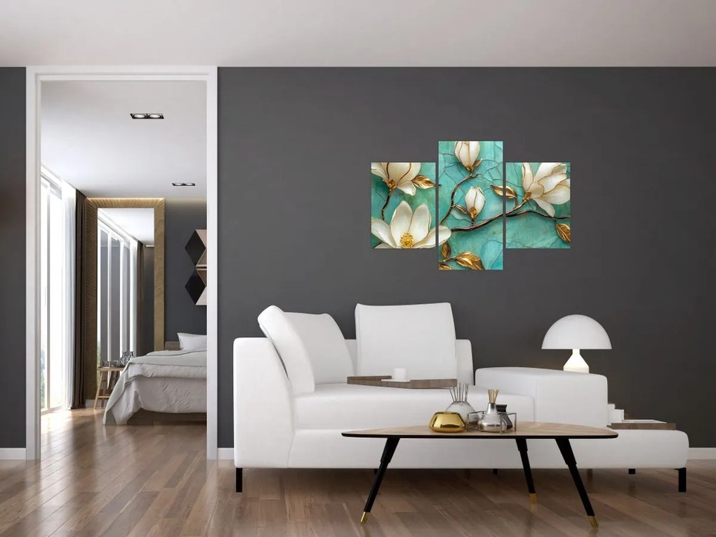 Tablou - Magnolii 3D (90x60 cm)