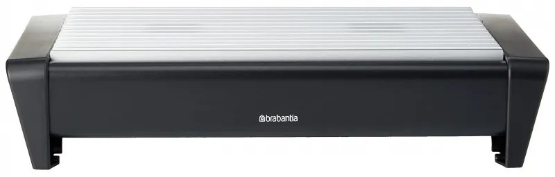 Tava servire la cald Brabantia 646996, 2 incalzitoare, Grill din aluminiu, Manere reci, Alb/Negru