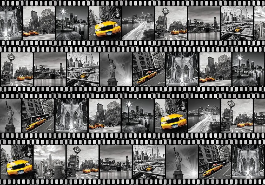 Fototapet - Rolă de film - New York (152,5x104 cm)