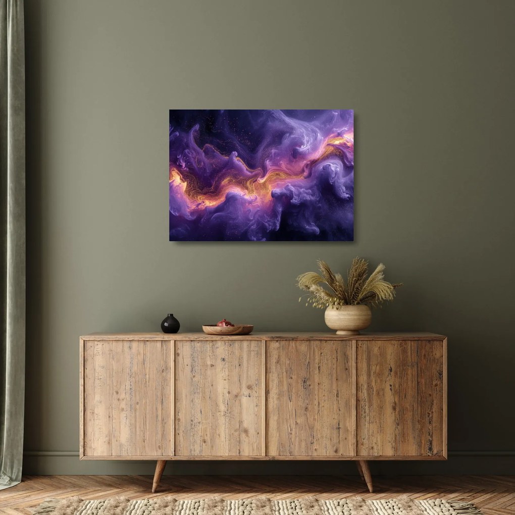 Tablou pe sticlă - Nebuloasa purpurie (70x50 cm)