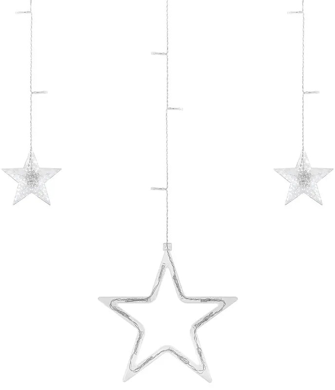 Cortina cu Stele , 8 Moduri de iluminare, Lumina Calda, 2x1m, IP20, ZAR0570 REBEL