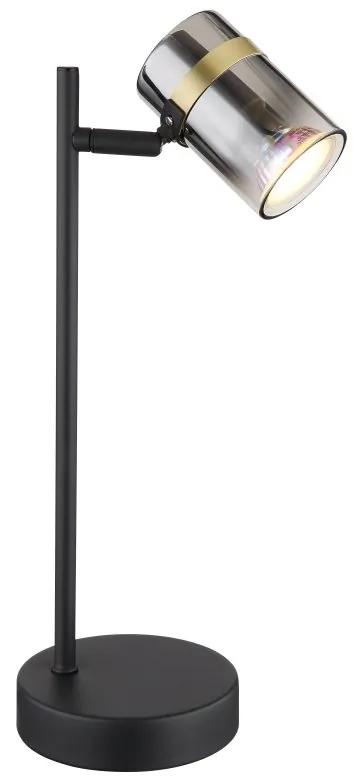 Veioza, lampa de masa design industrial Trabby negru