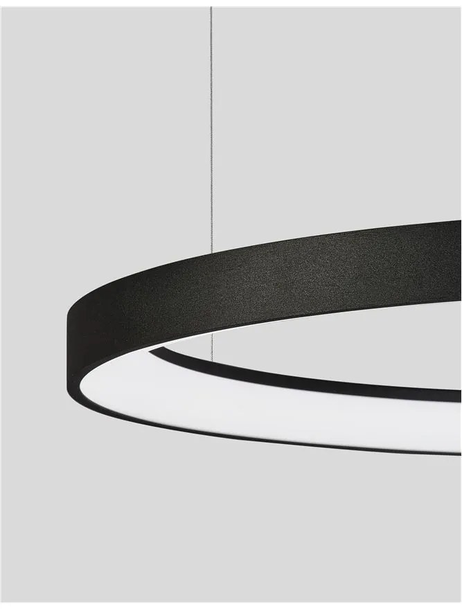 Lustra LED design modern circular PERTINO negru 60W NVL-9853686