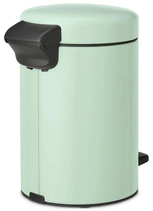 Cos de gunoi cu pedala Brabantia NewIcon 1008835, 3 L, Inchidere lina, Baza antiderapanta, Verde deschis