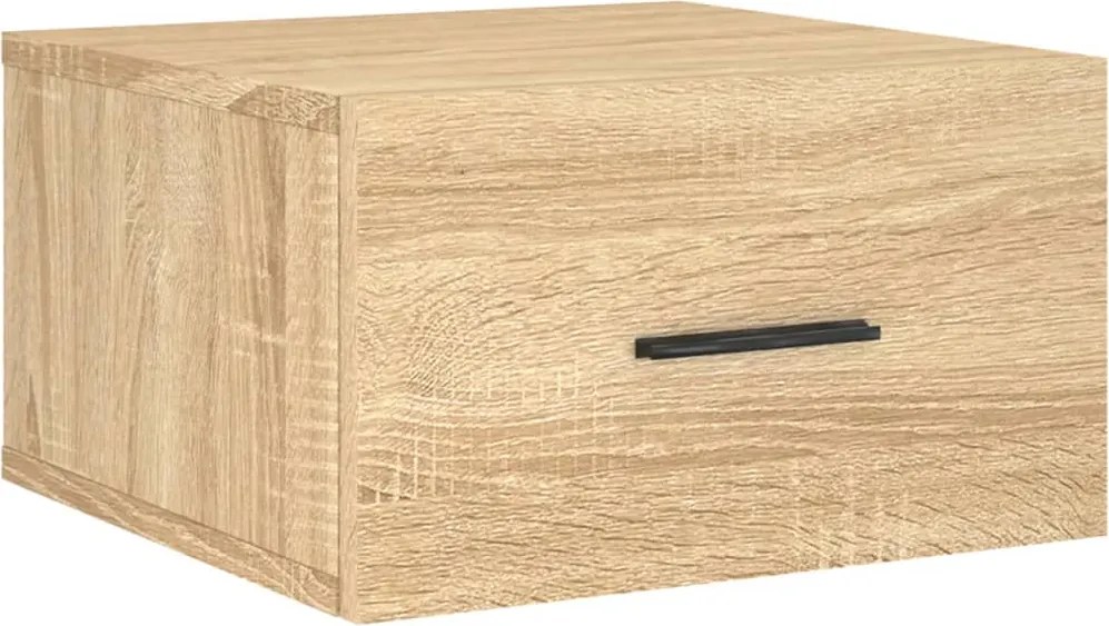 vidaXL Noptieră de perete, stejar sonoma, 35x35x20 cm