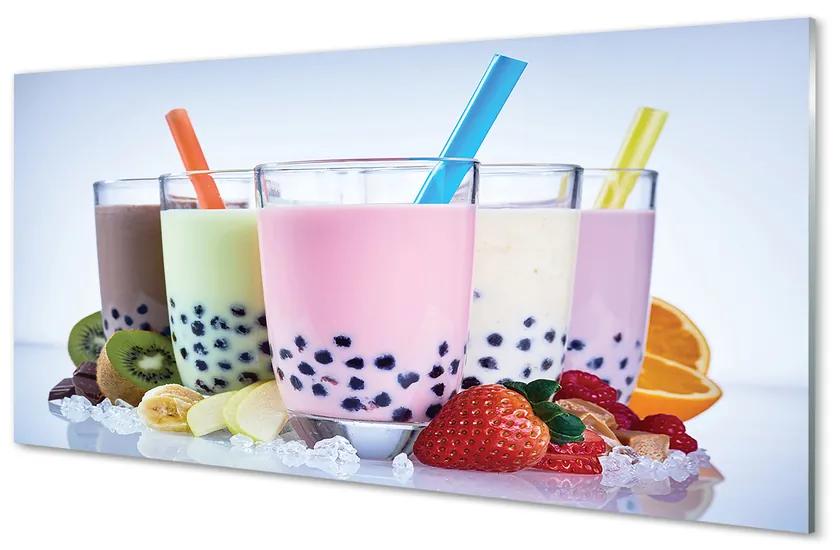 Tablouri acrilice lapte shake-uri cu fructe