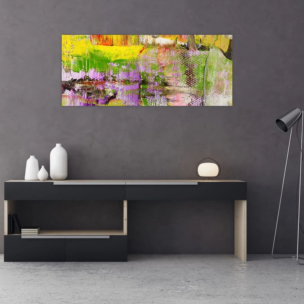 Tablou cu abstracție - pictura (120x50 cm)