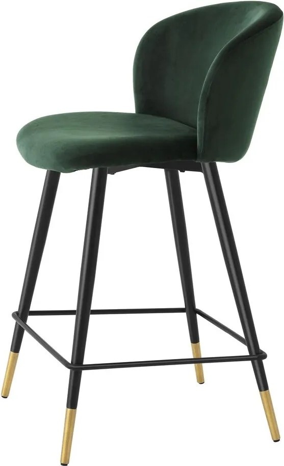 Scaun de bar design elegant LUX Counter Stool Volante, verde inchis 115738 HZ