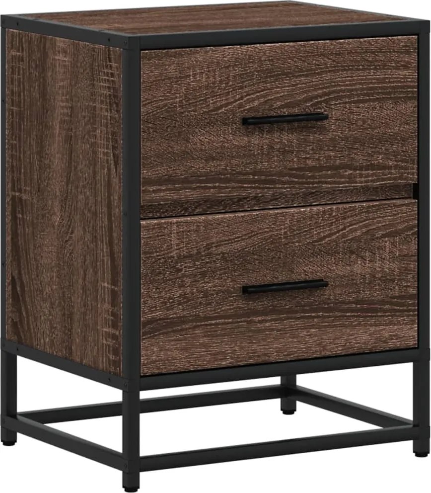 vidaXL Noptieră, stejar maro, 40x31x50 cm, lemn compozit