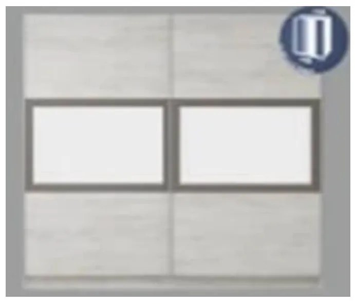 Dormitor GLOBAL108 - oak blanco/dark capucino