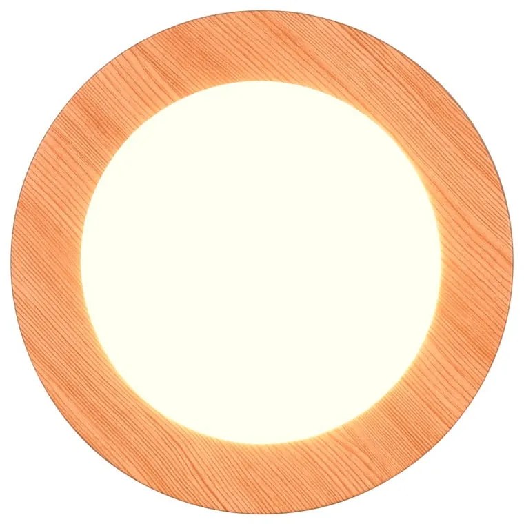 Plafonieră în culoare naturală LED ø 17 cm Camillus – Trio