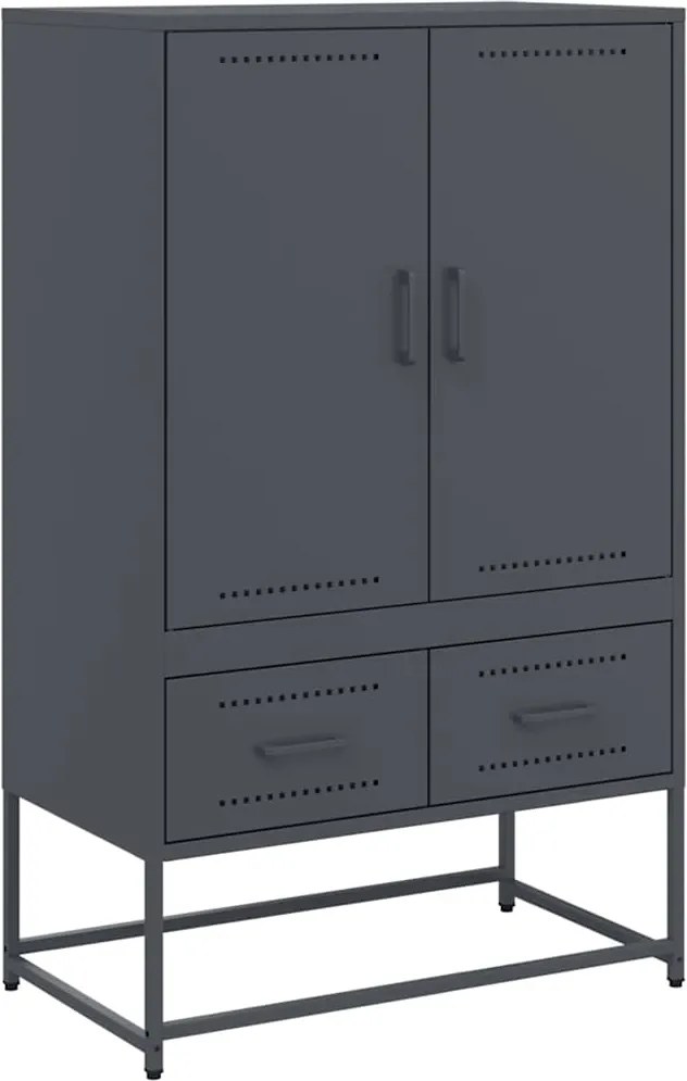 vidaXL Dulap înalt, antracit, 68x39x111,5 cm, oțel