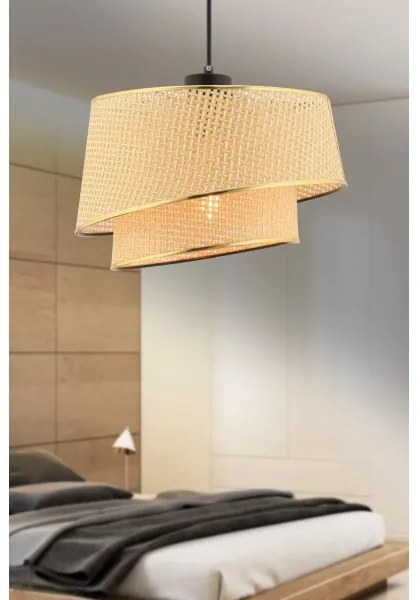 Pendul BARETTE pe cablu, 1 x E27, 60 W, 230 V, maro/auriu