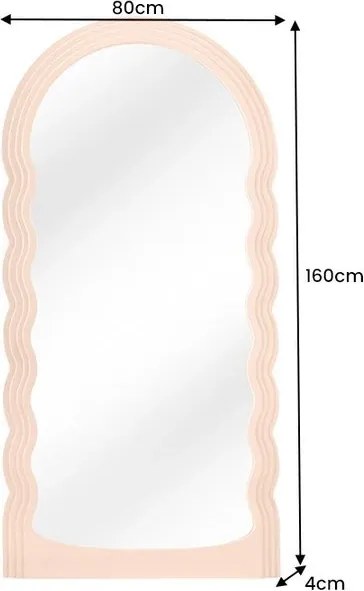 Oglinda de perete design modern Wave 160cm, caisa
