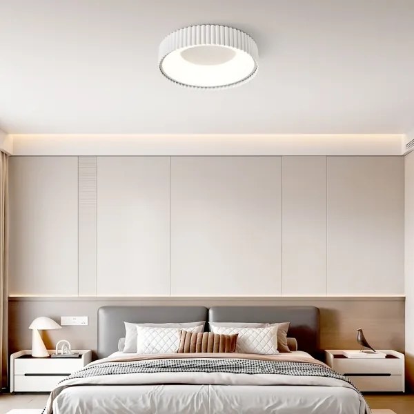 Brilagi - LED dimabil, plafonieră FALCON MODERN LED/30W/230V 40 cm alb + telecomandă