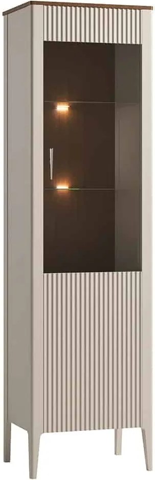 Set lemn masiv nuc Living Napoli 4 Piese Crem/