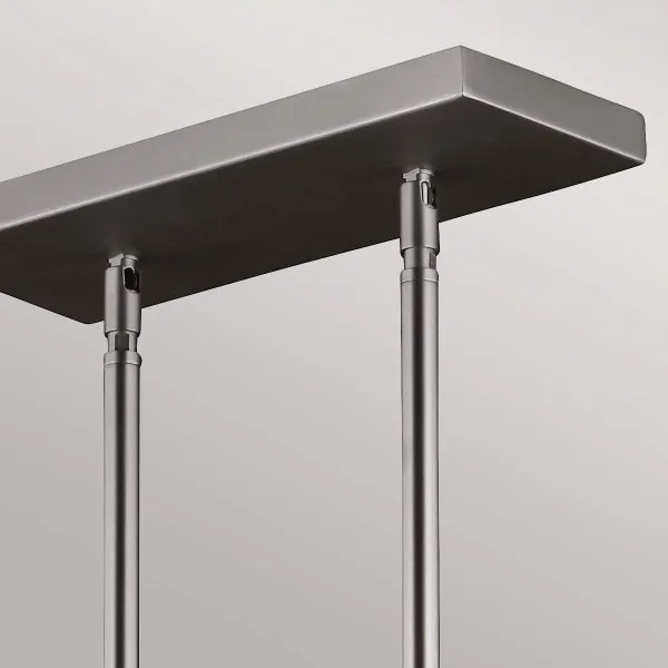 Lustră pe tijă Feiss FE-HOBSON-3P-SN HOBSON 3xE27/60W/230V