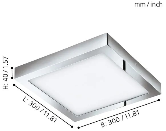 Eglo 98561 - Plafonieră LED RGBW dimabilă FUEVA-C LED/21W/230V BT IP44