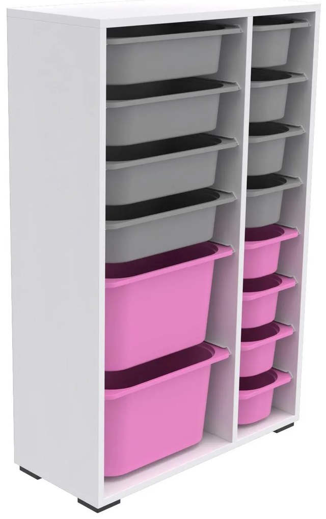 Organizator jucării Dremonka 7 (alb + Gri + roz). 1124307