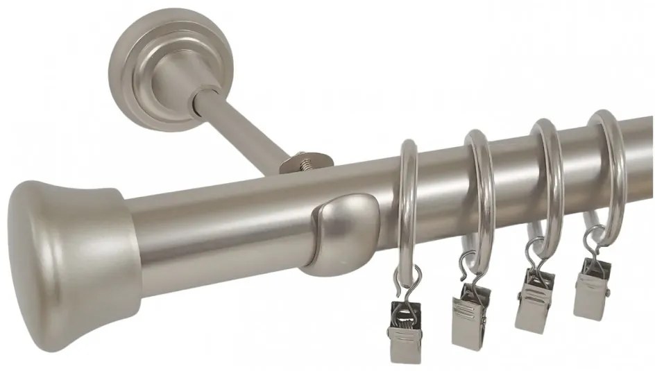 Galerie SIMPLA PRINDERE PERETE 25 MM -FULDA- CROM MAT (Alege marime: 400 cm)
