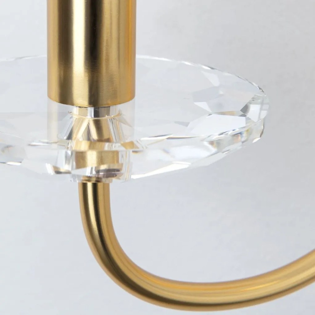 Aplica de perete stil clasic cu cristal K9 ARIANE 2L aurie