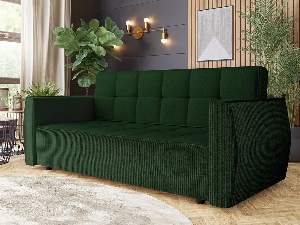 Canapea extensibilă Pexalo (Verde) (cu sp. depozitare). 1105606