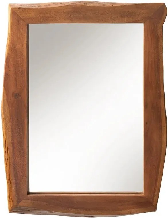 Oglinda decorativa cu margini din lemn MAMMUT 100cm