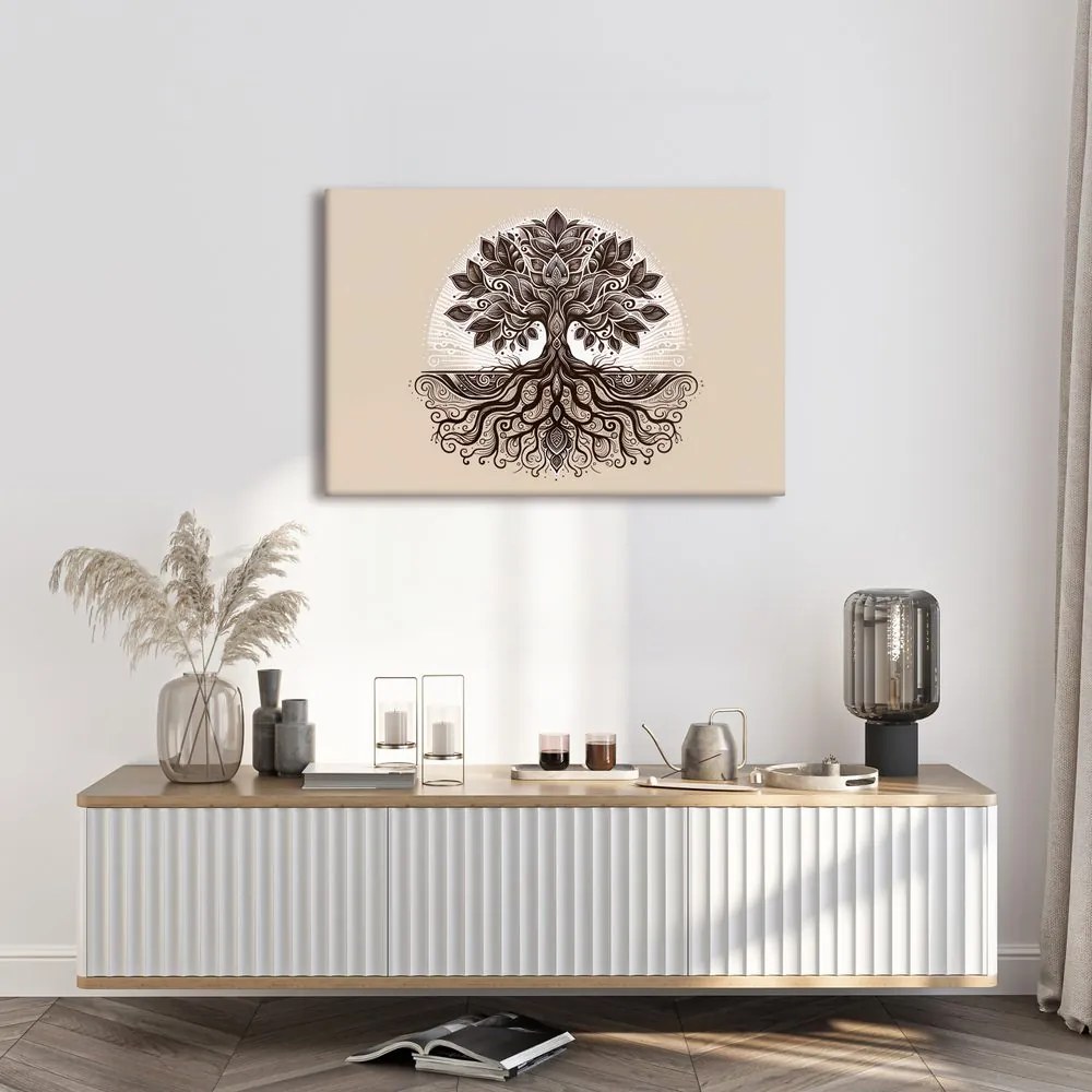 Tablou arborele vieții elegant cu rădăcini