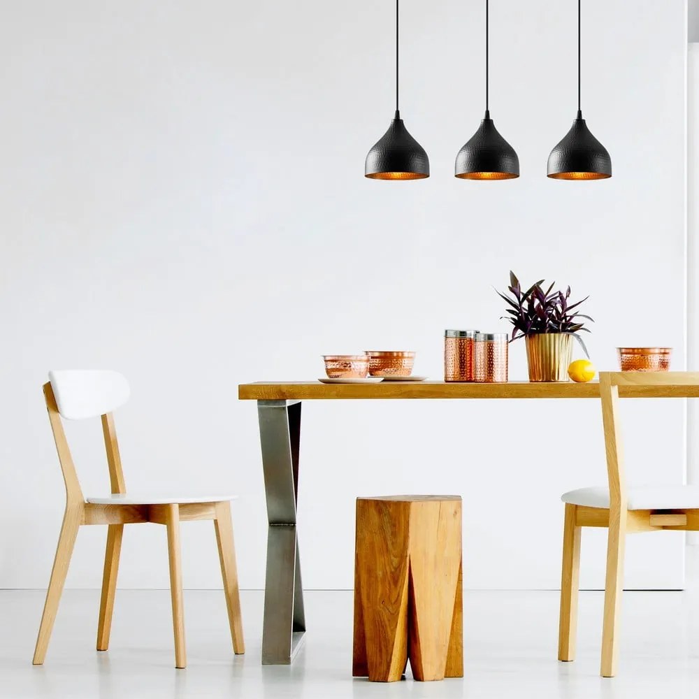 Lustră neagră cu abajur din metal Tattoo – Opviq lights