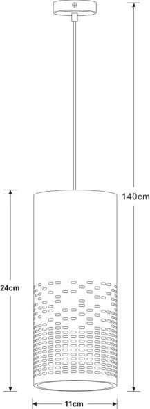 Lucide 13451/01/31 - Lustră pe cablu SINAN 1xE27/40W/230V