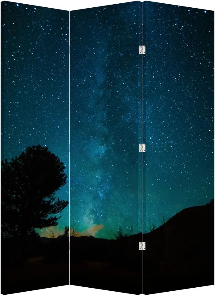 Paravan - Cerul nocturn și stele (126x170 cm)