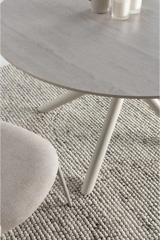 Masă de dining rotundă cu blat ceramic ø 119,5 cm Talia – Marckeric