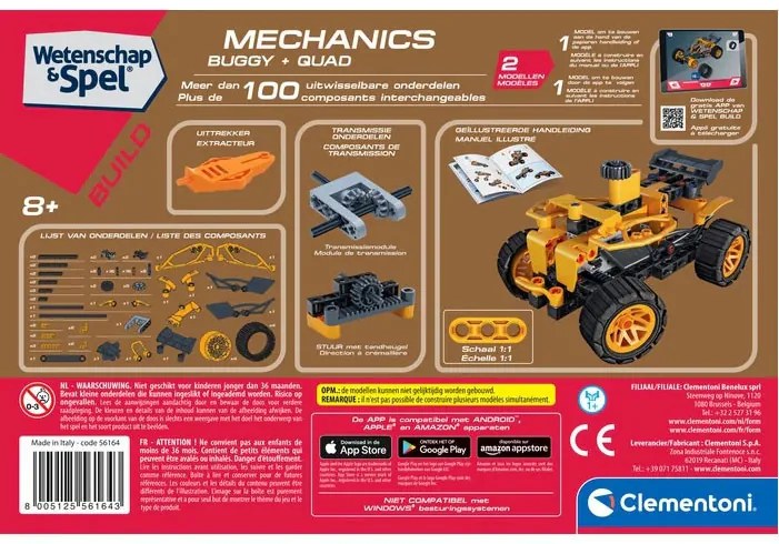 Vehicul Mechanics Set de construcție Buggy și Quad Clementoni