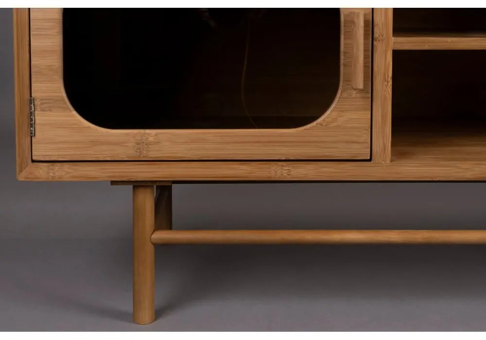 Comodă TV în culoare naturală din bambus 150x55x40 cm Caroun – Dutchbone