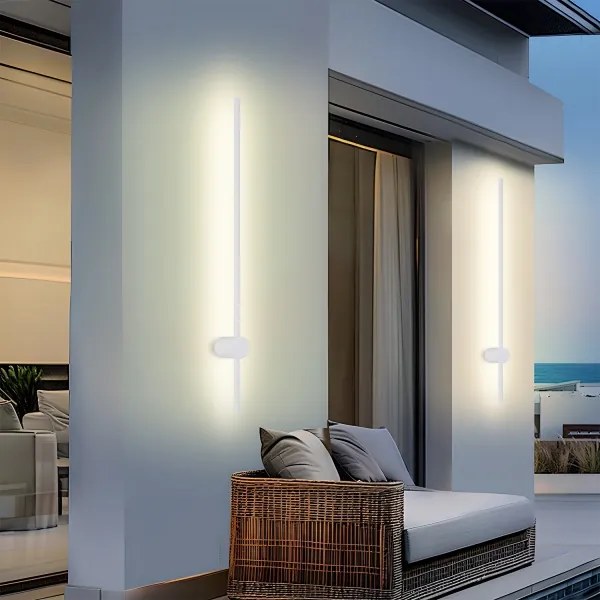 BRILAGI - Aplică LED de exterior AURA, 20 W, 230 V, 3000 K, IP54, 97 cm, alb, CRI 90
