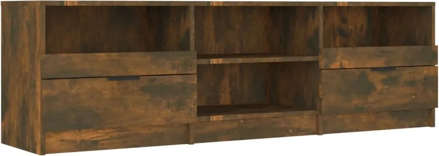 vidaXL Comodă TV, stejar fumuriu, 150x33,5x45 cm, lemn prelucrat