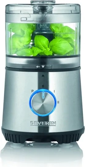 Severin KM 3865 - Tocător de alimente 400 W/230 V inox/negru