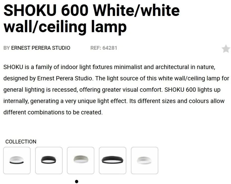 Lustra / Plafoniera LED design modern slim SHOKU 60cm alb