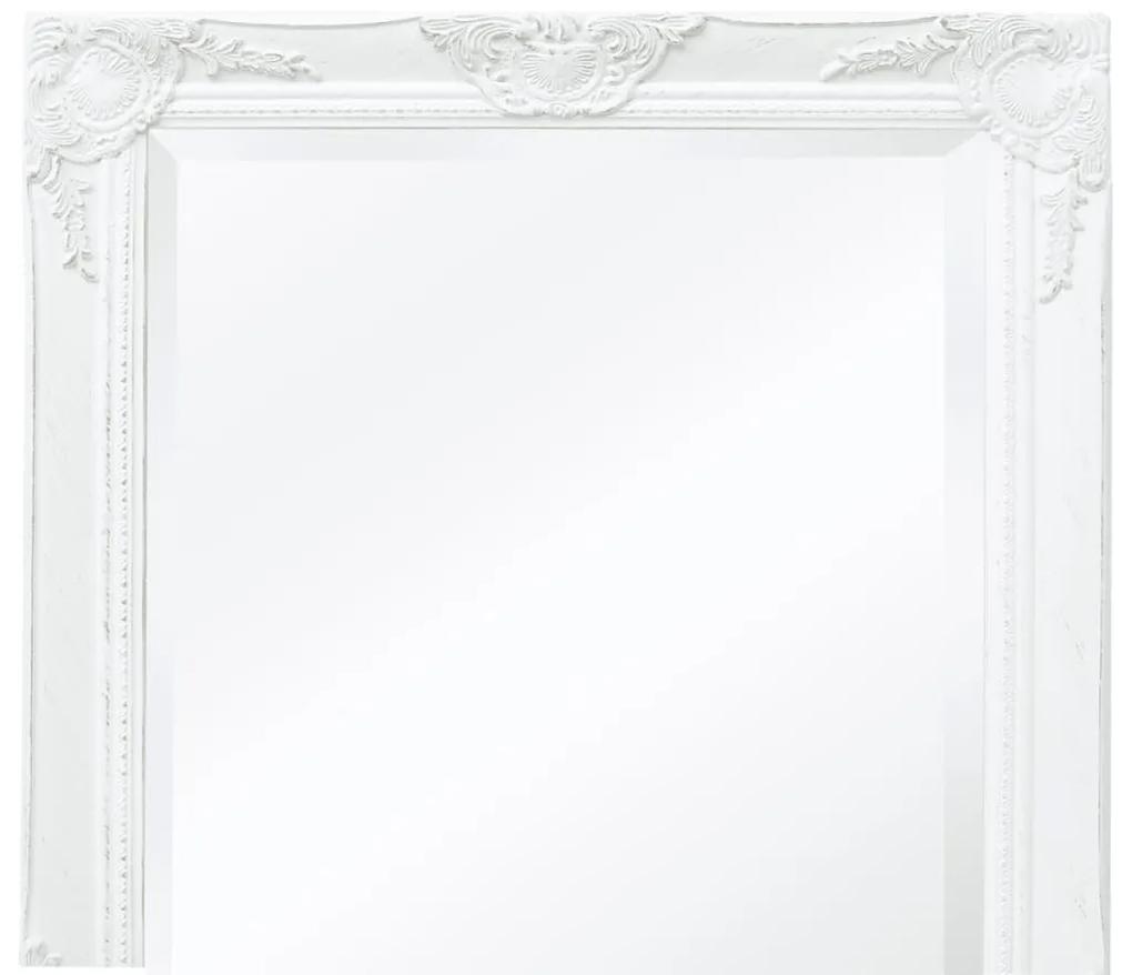 Oglinda de perete in stil baroc, 120 x 60 cm, alb 1, Alb, 120 x 60 cm