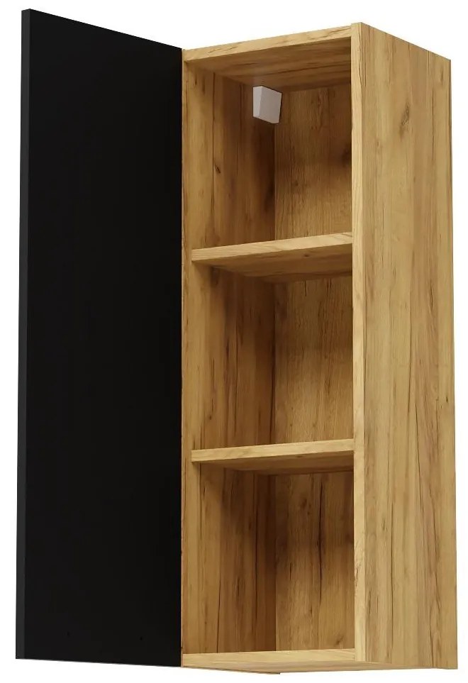 Dulap de baie suspendat Valiant 100 (craft auriu + negru). 1092122