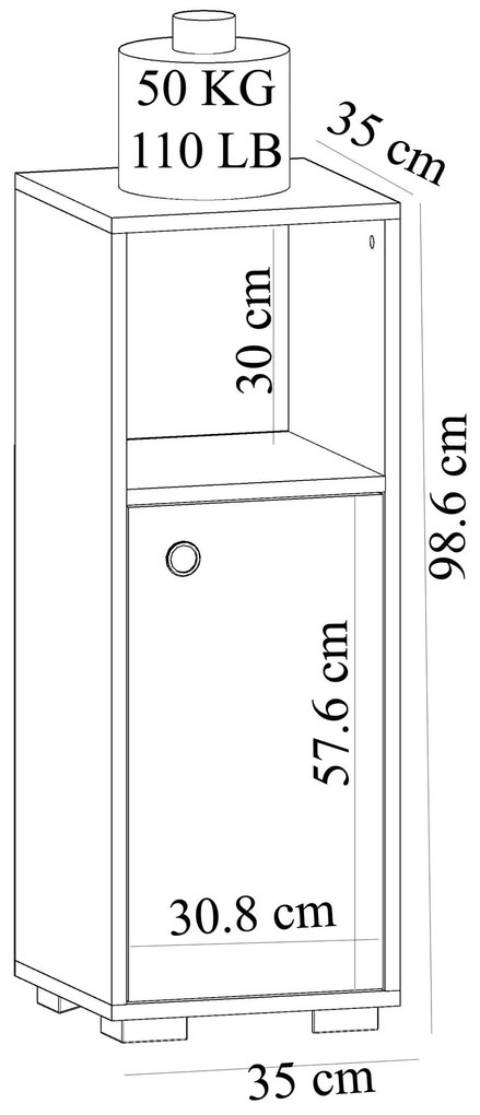 Cabinet de baie Ahu - White