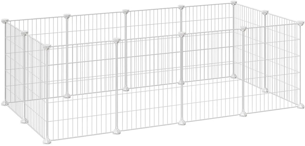 Gard pentru animale mici ANIMAL 143x73x46 cm, alb
